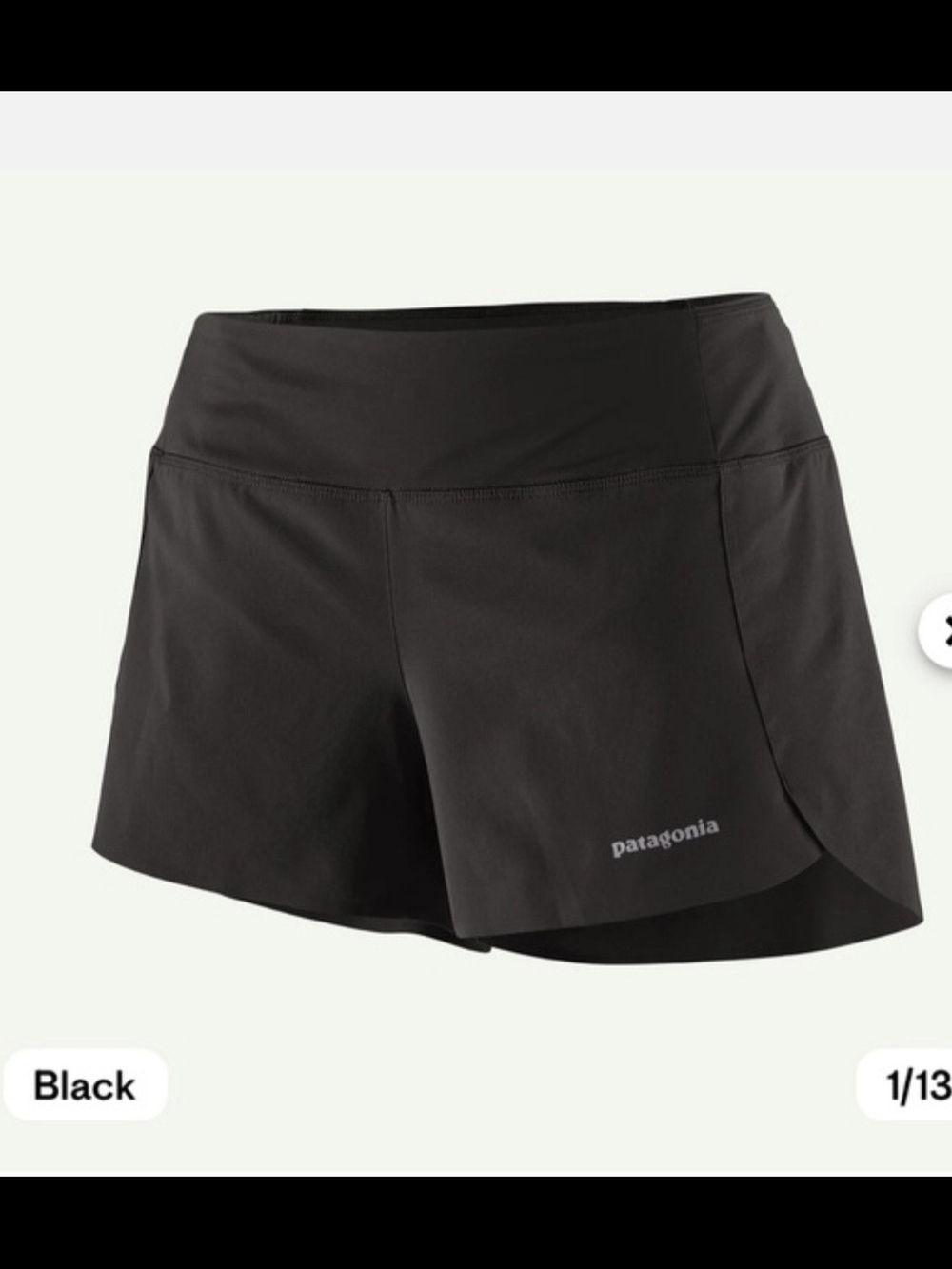 Patagonia Black Women's Athletic Running Shorts